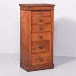 Neat Sized Walnut Wellington Chest