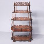 Walnut 5 Tier Whatnot