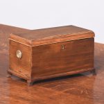 Large Size George III Mahogany Tea Caddy