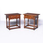 Matched Pair of Walnut Tables