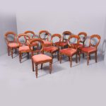 10 Scottish Balloon Back Dining Chairs