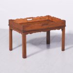 George III Mahogany Butlers Tray on stand