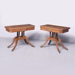 Pair of Regency Mahogany Card Tables