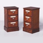 Rare Pair of Victorian Apothecary Cabinets That Would Make Ideal Lamp Stands or Bedside Lockers