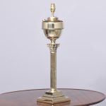 Stylish Victorian Brass Corinthian Lamp