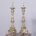 Massive Pair of Baroque Style Italian Lamps