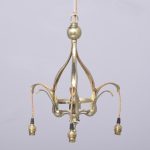 Art Nouveau Brass Light Fitting