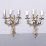 Pair of 3 arm Wall Sconces