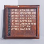 Framed Mahogany Servants Board