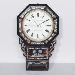 William IV Calamander and Mother of Pearl Inlaid Clock
