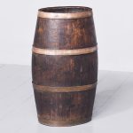 Victorian Brass-Bound Staved Oak Sherry Cask Converted to a Stick Stand