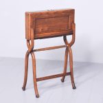 A Neat Sized Oak Folding Campaign Desk