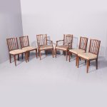 Set of 6 Georgian Style Inlaid Dining Chairs
