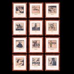 Set of 12 Original William Nicholson Sporting Prints