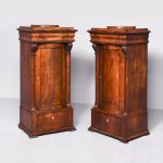 Pair of Biedermeier Mahogany Pedestals