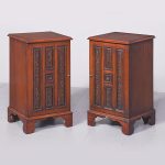 Pair of Mahogany Bedside Pedestals