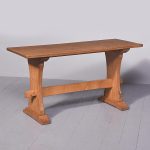 Original Handmade Neat-Sized Squirrel man Hutchinson Oak Refectory Table
