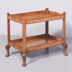 Stylish Walnut Tow Tier Trolley
