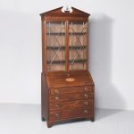 Impressive George III Inlaid Mahogany Bureau Bookcase