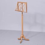 A Rare Fine Ash And Ebony Inlaid Music Stand By Liberty & Co