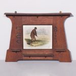 Dated Framed Watercolour of a Golfer