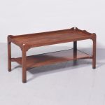Large Two-Tier Mahogany Coffee Table