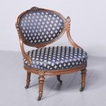 Carved Victorian Walnut Ladies Chair