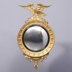 Regency Style Gilded Convex Mirror