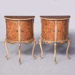 Pair of Demi-Lune Side Tables/Cabinets