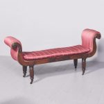 Large Regency Rosewood Double Sided Window Seat