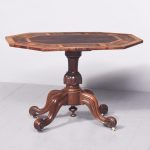 Unusual-Style Decorative, Victorian Inlaid Rosewood and Satinwood Centre Table