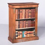 Quality Neat-Sized Victorian Inlaid Walnut Open Bookcase
