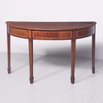 Attractive George III Style Crossbanded and Inlaid Mahogany Hall Table
