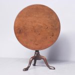 George III Circular Mahogany Snap Top Table