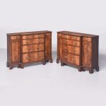 Pair of Mahogany Breakfront Side Cabinets