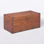 Quality Victorian Brass-Bound Camphor Military Trunk