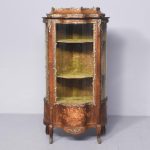 Decorative 19th Century Inlaid French Walnut Display Cabinet