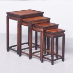 Quartetto of Qing Dynasty Huanghuali and Root Wood Tables