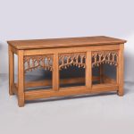 Oak Gothic Revival Serving or Side Table