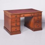 Quality Mahogany Smaller Sized Victorian Partners Desk