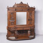 Magnificent Carved Oak Flemish Hall Stand of Very Large Proportions