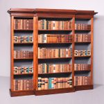 Tall, Mid-Victorian Breakfront Mahogany Three-Section, Open Bookcase