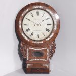 George IV Rosewood Drop-Dial Fusee Wall Clock