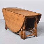 Rare Large Solid Yew Wood Gateleg Dining Table