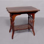 Late 19th Century Art Nouveau Influence Low Rosewood Free Standing Table