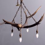 Four Lamp Antler Chandelier