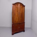 Georgian Double Mahogany Corner Cabinet