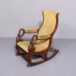 Stylish French Louis - Philippe Mahogany Rocking Chair