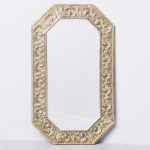 Embossed Brass Wall Mirror