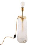 Victorian Cut Glass And Brass Whisky Lamp